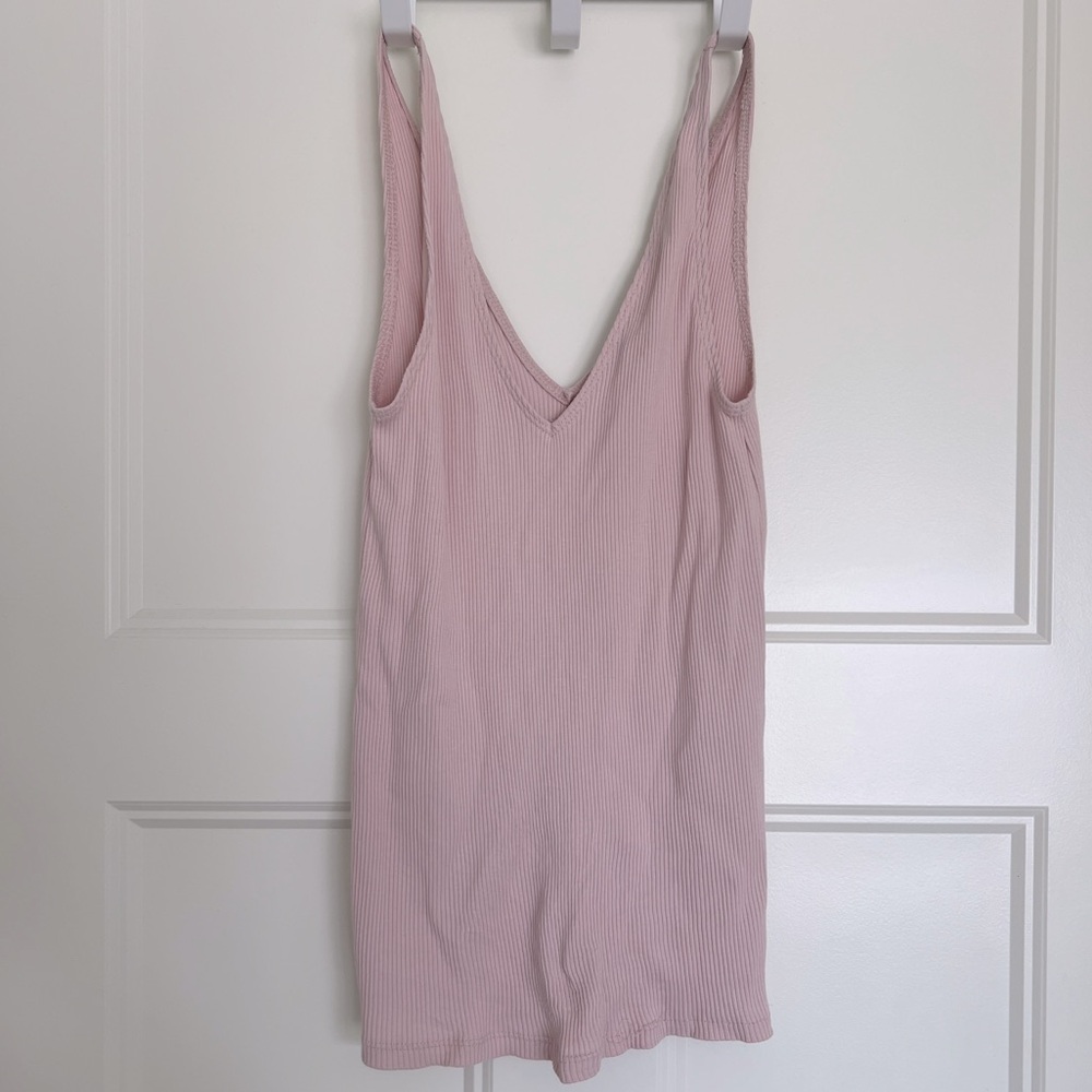 Express Pink V-Neck Top